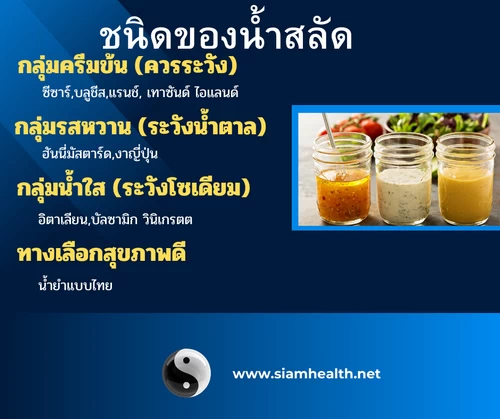 ชนิดของน้ำสลัด