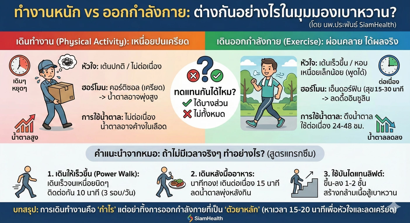 คำแนะนำสำหรับผู้ที่ไม่มีเวลาออกกำลังกาย