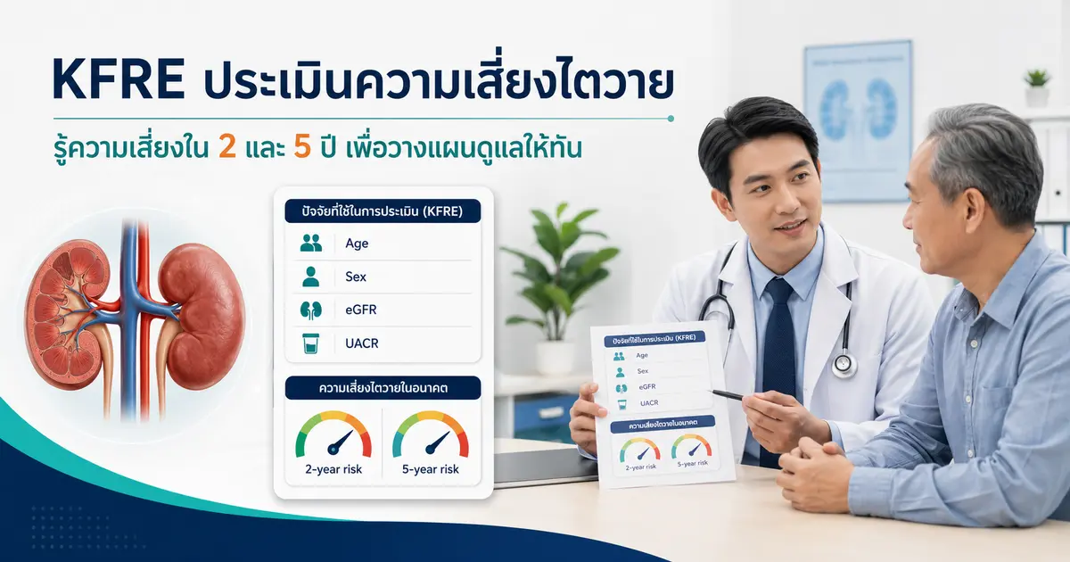 แพทย์อธิบายการประเมินความเสี่ยงไตวายด้วย KFRE จากอายุ เพศ eGFR และ UACR