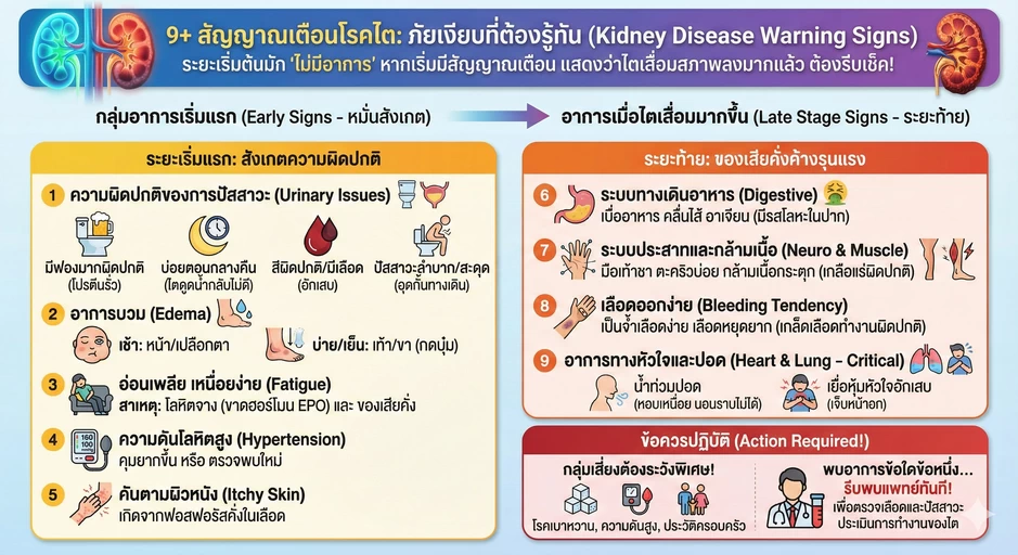 อาการของโรคไต