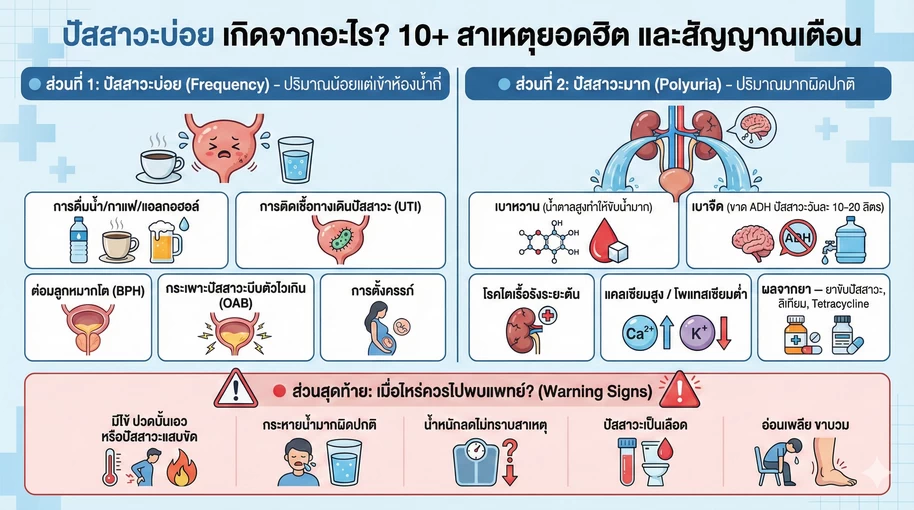 สาเหตของปัสสาวะบ่อย