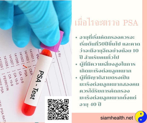 การตรวจเลือดตรวจpsa